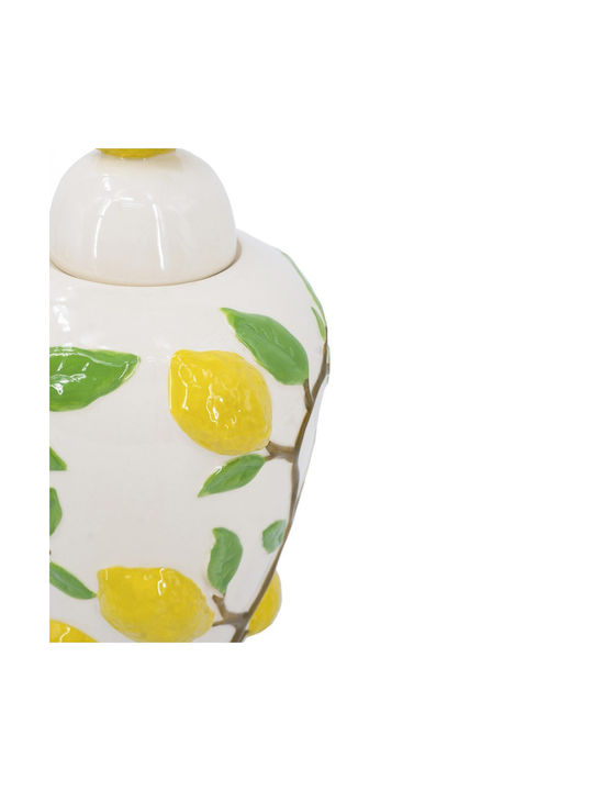 Artekko Διακοσμητικό Βάζο Keramik Lemon Gelb 22x22x37.5cm 1Stück
