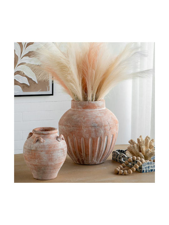 Artekko Decorative Vase Candia Orange 34.5x34.5x36.5cm