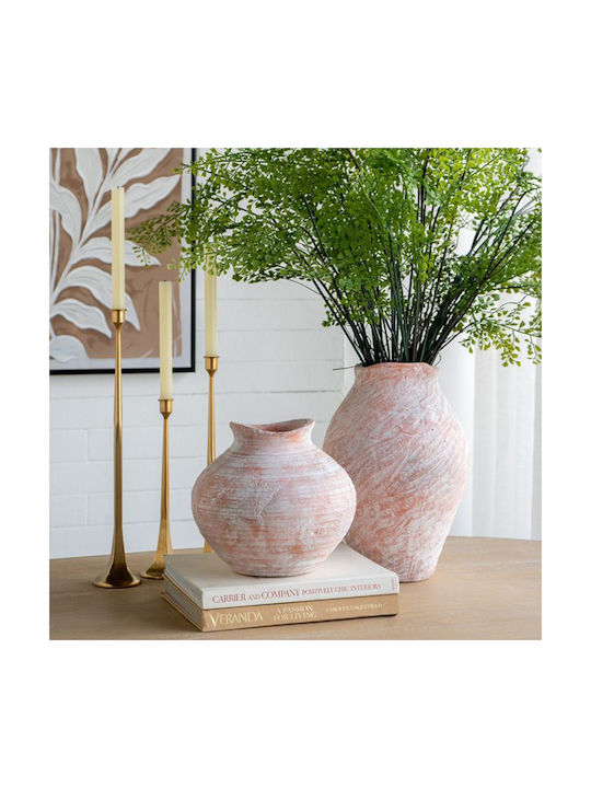 Artekko Decorative Vase Candia Orange 26x26x38cm