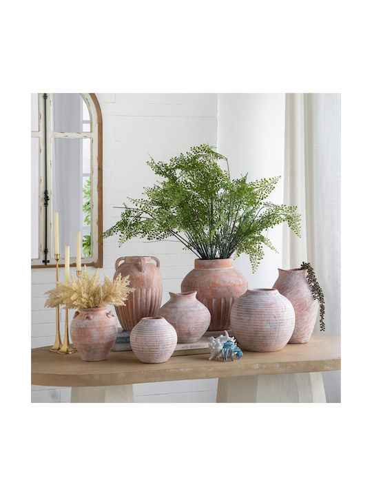 Artekko Decorative Vase Candia Orange 34.5x34.5x36.5cm