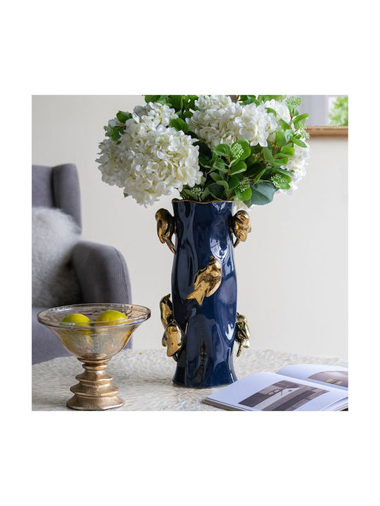 Artekko Decorative Vase Bird Blue 20.5x20.5x39.5cm