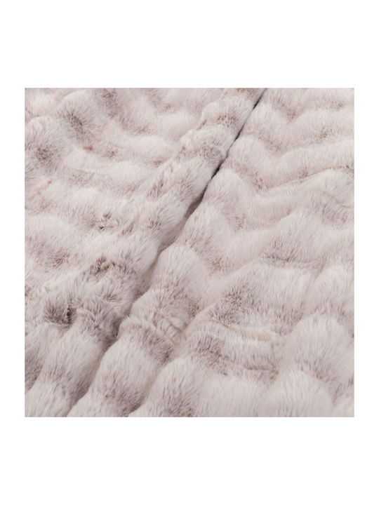 Kraft World Sherpa Decke Übergröße 220x240cm Dunkelbraun RABBIT-Dunkelbraun