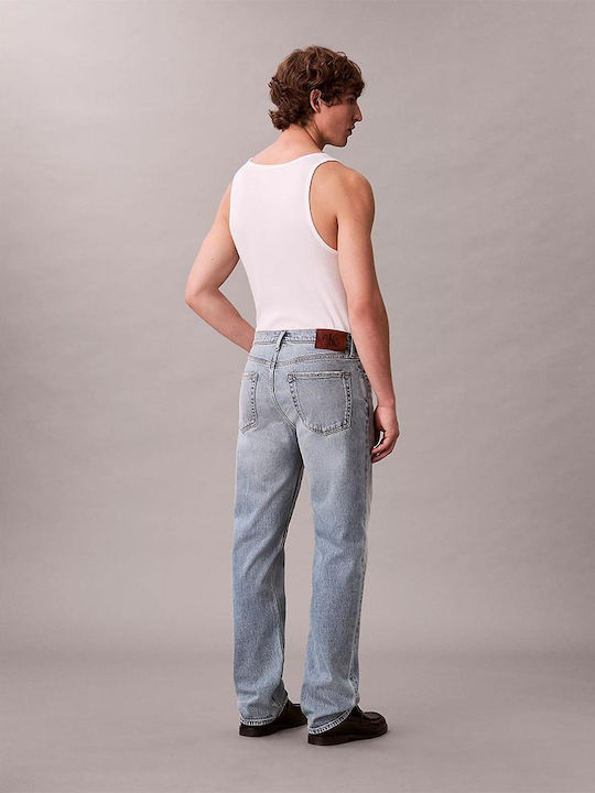 Calvin Klein Herren Jeanshose Elastisch Regulär Passform Gerade Grau