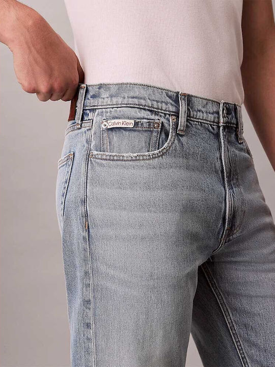 Men's Elastic Jeans Pants with Regular Straight Fit Gray