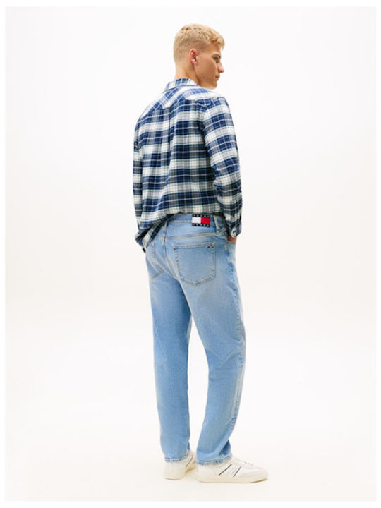 Men's Jeans Pants with Regular Tapered Fit Light Blue