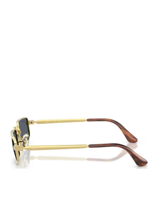 Ray Ban Unisex Γυαλιά Ηλίου με Χρυσό Μεταλλικό Σκελετό και Μπλε Φακό RB3927 001/R5