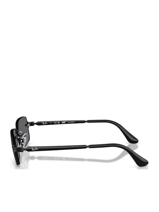 Ray Ban Унисекс Слънчеви очила с Черна Метална Рамка и Черни Стъкла RB3928 002/81