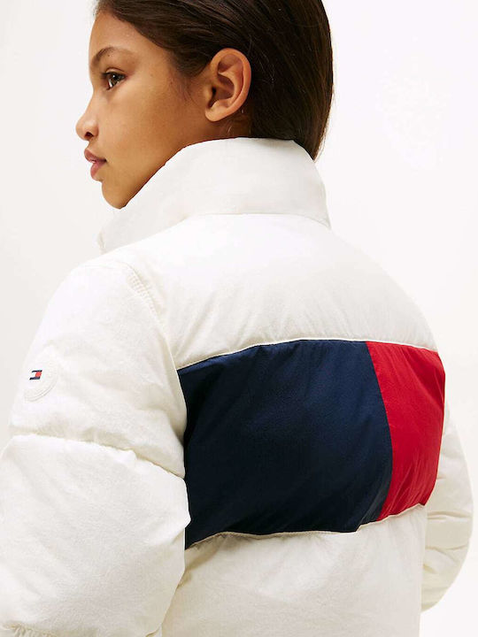 Kids' Quilted Jacket Ecru
