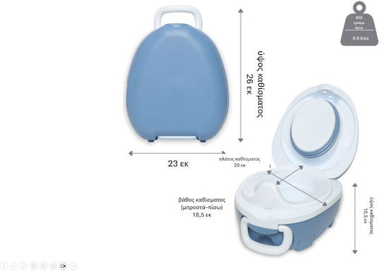 My Carry Potty Φορητό Γιο Γιο Μπλε έως 50kg