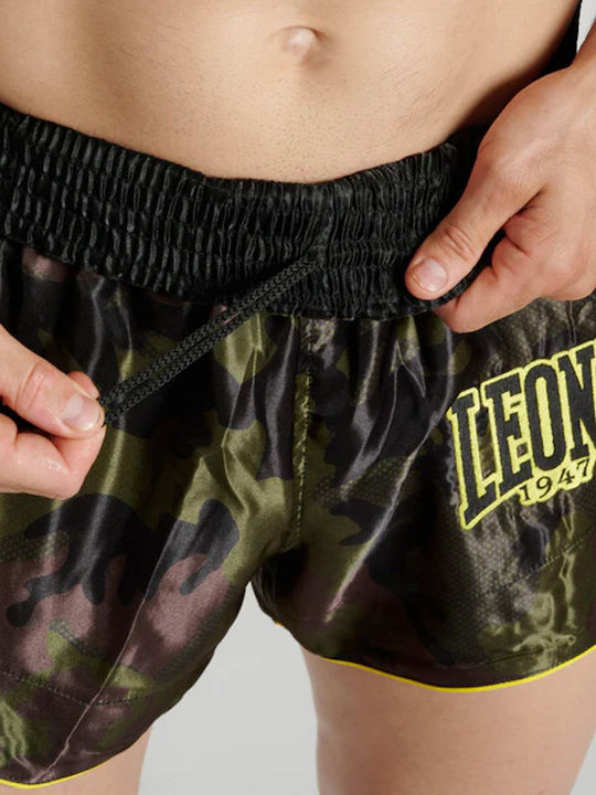 Leone Camo Thai Kick Fight Shorts Green