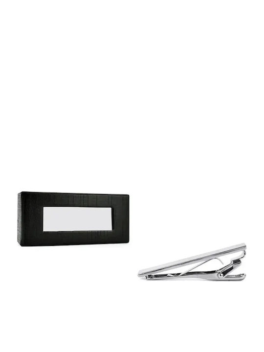 Stefano Mario Nickel Tie Clip Silver