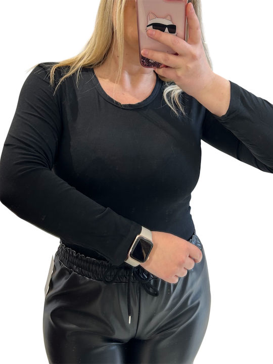 Irene Vilou Боди Черно Памучно