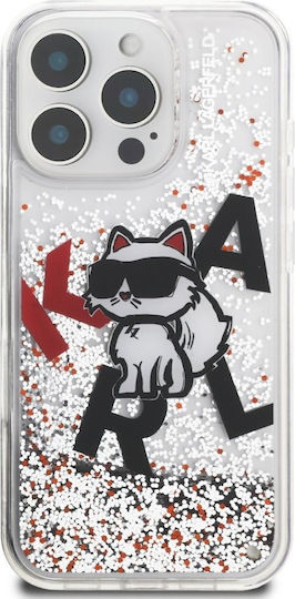 Karl Lagerfeld Liquid Umschlag Rückseite Kunststoff / Silikon Transparent (iPhone 17 Pro Max / iPhone 17 Pro / iPhone 16 Pro Max)