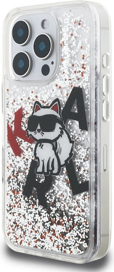 Karl Lagerfeld Liquid Umschlag Rückseite Kunststoff / Silikon Transparent (iPhone 17 Pro / iPhone 16 Pro)