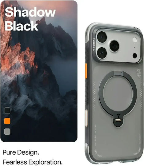 Torras Ostand Back Cover Μαύρο (iPhone 17 Pro Max)