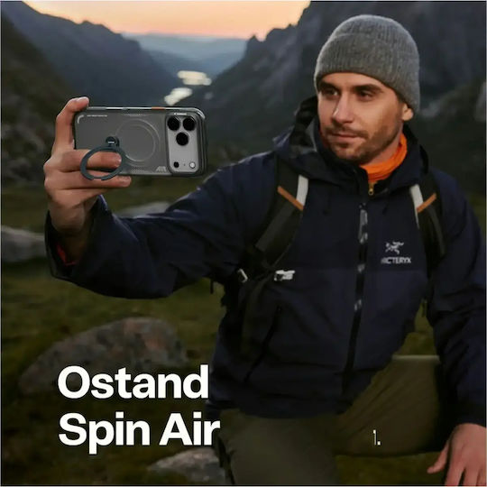 Torras Ostand Back Cover Μαύρο (iPhone 17 Pro Max)