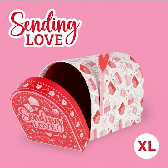Legami Milano Love Mailbox Χάρτινο Κουτί για Δώρο Ροζ 4τμχ XL