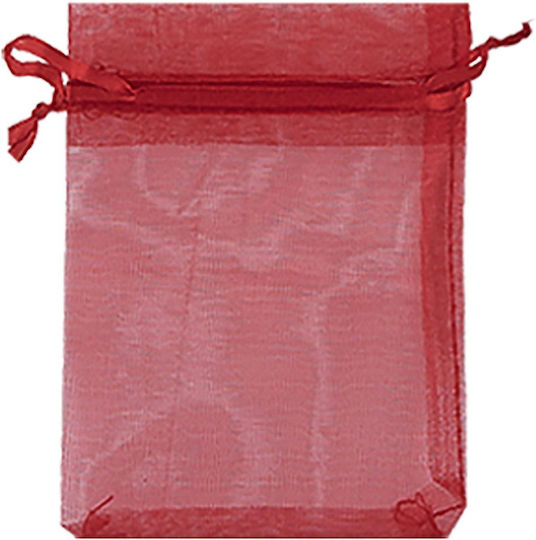 Justnote Текстил Торба за Подарък Червен 9x9x12см. 100бр