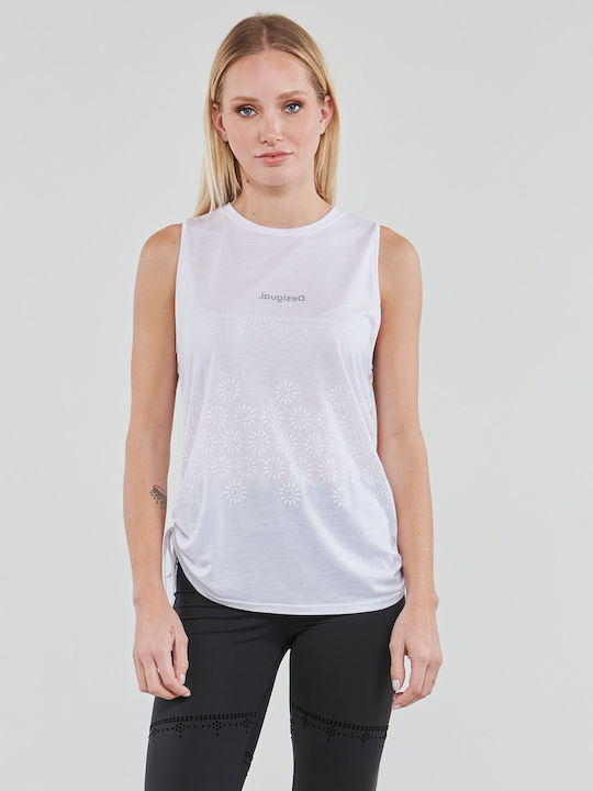 Tulum Women's Summer Blouse Sleeveless White