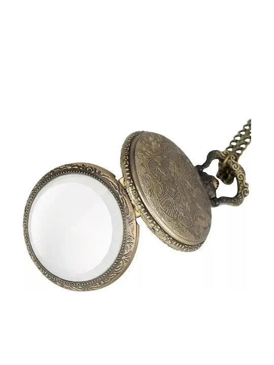 SP Souliotis Vintage Style Men's Battery Pocket Watch
