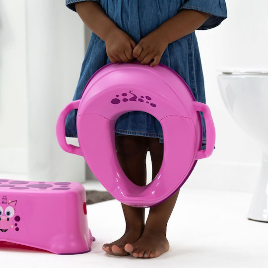 My Carry Potty Toddler Toilet Seat Pink with Handles