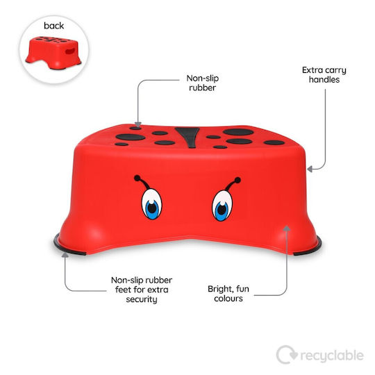 My Carry Potty Single Kids Step Stool Red