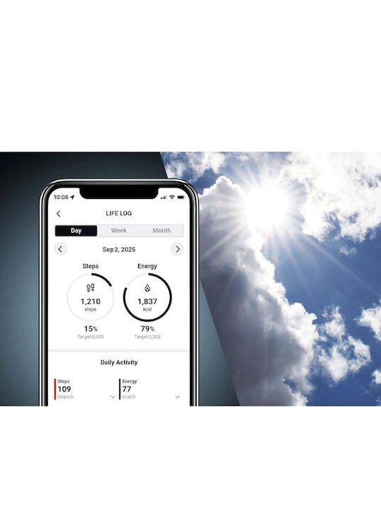 Casio Ψηφιακό Ανδρικό Ρολόι Χρονογράφος Solar με Μαύρο Καουτσούκ Λουράκι