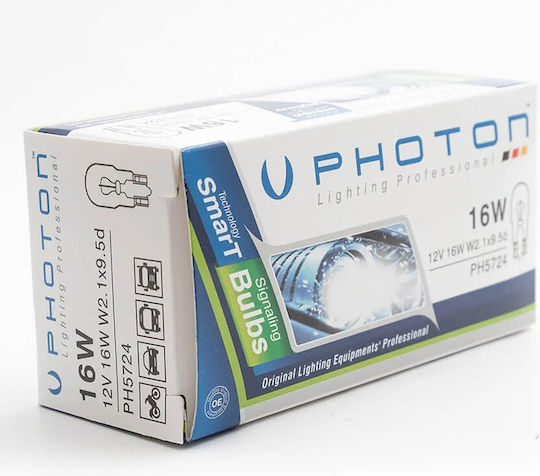 Photon Λάμπα Αυτοκινήτου & Μοτοσυκλέτας T15 / W16W Αλογόνου 12V