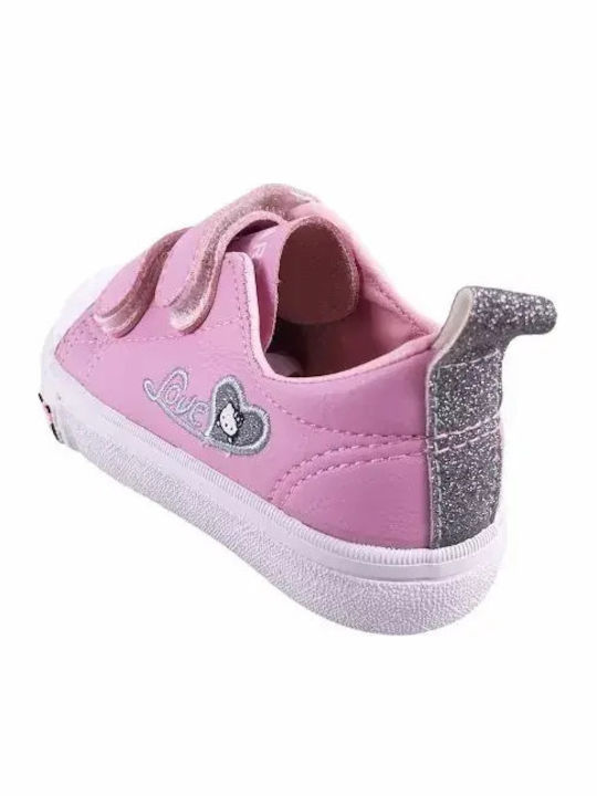 Kinder Sneaker mit Bügel- und Schleifenverschluss Rosa