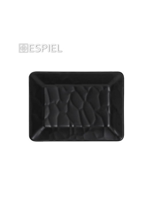 Espiel Wavy Μπωλ Σερβιρίσματος Οβάλ από Μελαμίνη Matte Black 14x10εκ. 6τμχ Espiel Wavy Μπωλ Σερβιρίσματος Οβάλ από Μελαμίνη Matte Black 14x10εκ. 6τμχ
