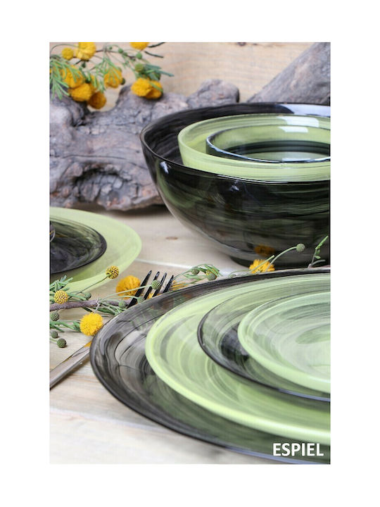 Espiel Atlas Serving Bowl Oval Glass Yellow 10x8cm 6pcs