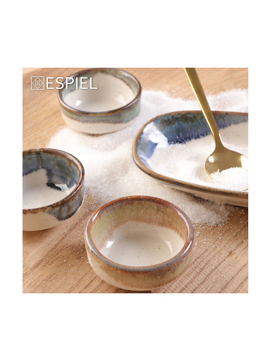 Espiel Essentials Dip Serving Bowl Round Ceramic Blue with Diameter 6cm