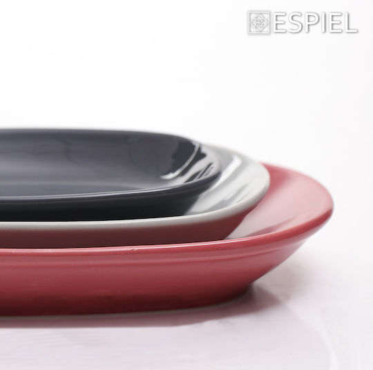 Espiel Essentials Μπωλ Σερβιρίσματος Οβάλ Κεραμικό Pomegranate 12x7εκ. 12τμχ