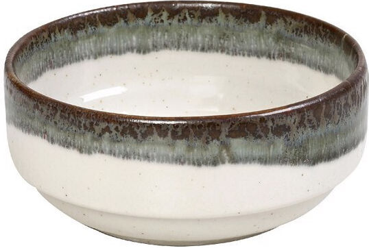 Espiel Essentials Serving Bowl Round Ceramic Green with Diameter 12cm