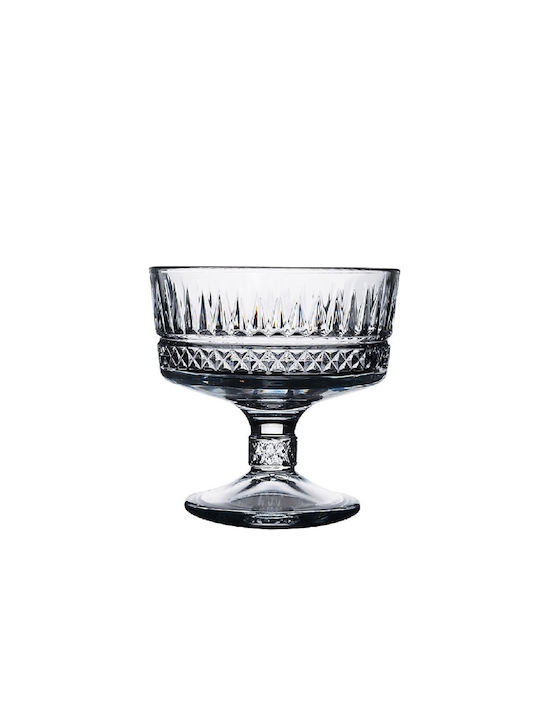 Espiel Elysia Ice Cream Serving Bowl Round Glass Transparent with Diameter 10cm