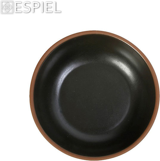 Espiel Servierschüssel Rund Keramik Grün mit Durchmesser 18cm