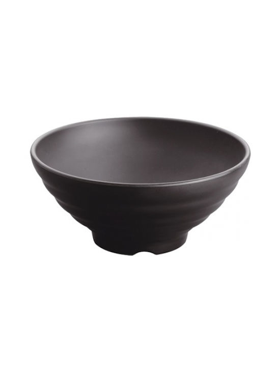 Ready Bol de Servire Rotund din Melamină Negru cu Diametru 18.6buc Ready Bol de Servire Rotund din Melamină Negru cu Diametru 18.6buc