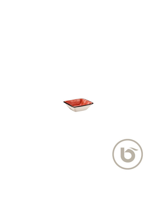 Bonna Passion Dip Serving Bowl Square made of Porcelain White 8x8cm