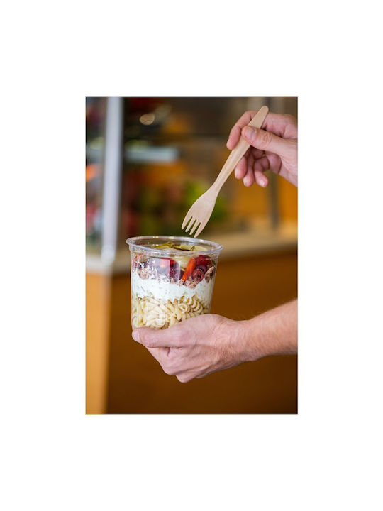 Intertan Serving Bowl Round Plastic Transparent with Diameter 11.7cm