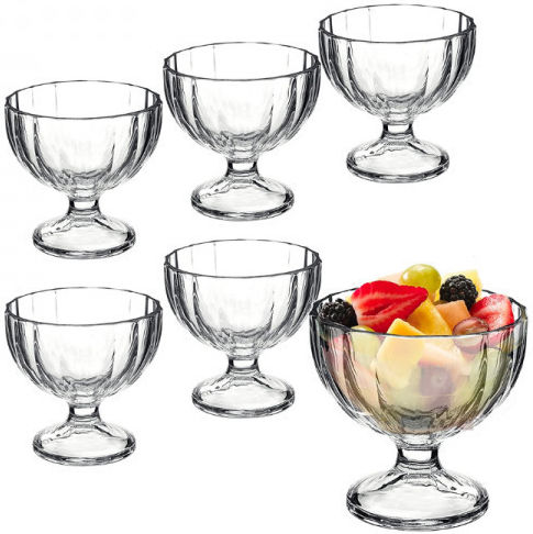 Stalgast Bol de Servire Rotund Sticlă Transparent cu Diametru 10.4buc