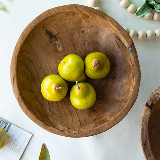Artekko Serving Bowl Round Wooden with Diameter 20cm