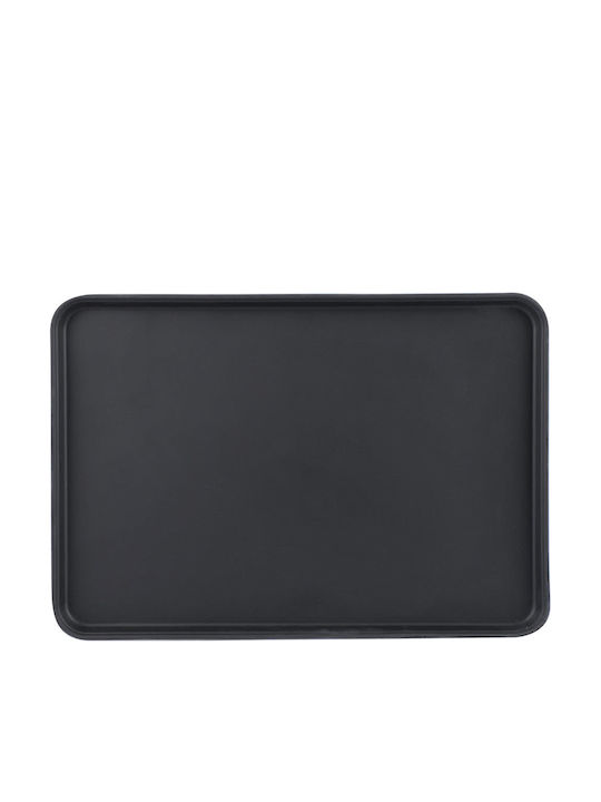GTSA Kunststoff Rechteckig Serviertablett in Schwarz Farbe 35x27cm 73-25351 1Stück