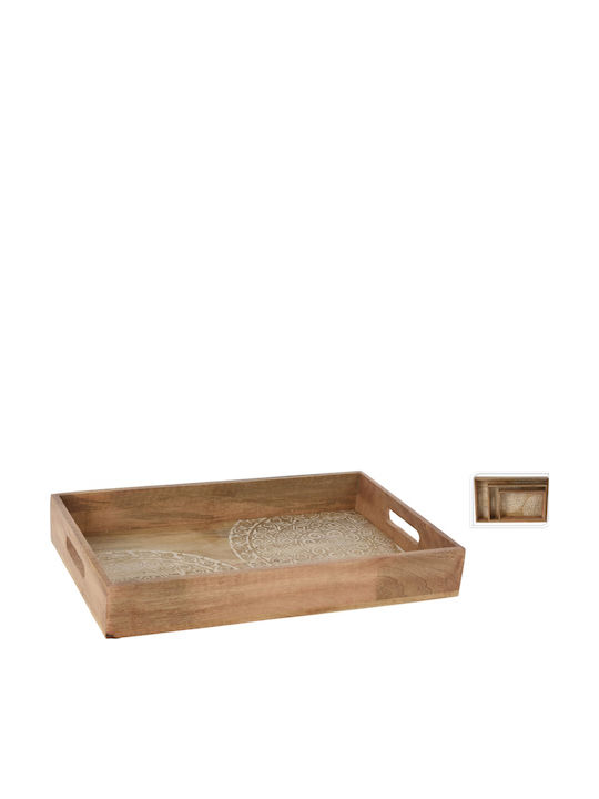Excellent Houseware Ξύλινος Δίσκος Σερβιρίσματος 45.5x29.5x7cm