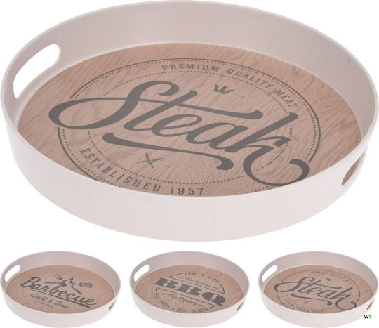 Excellent Houseware Plastic Dreptunghiular Tavă de Servire cu Mânere în Culoare Alb 30cm 1buc Excellent Houseware Plastic Dreptunghiular Tavă de Servire cu Mânere în Culoare Alb 30cm 1buc