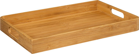 5Five Bamboo Rectangular Serving Tray made of Bamboo with Handles in Brown Color 46x30cm 189700 1pcs
