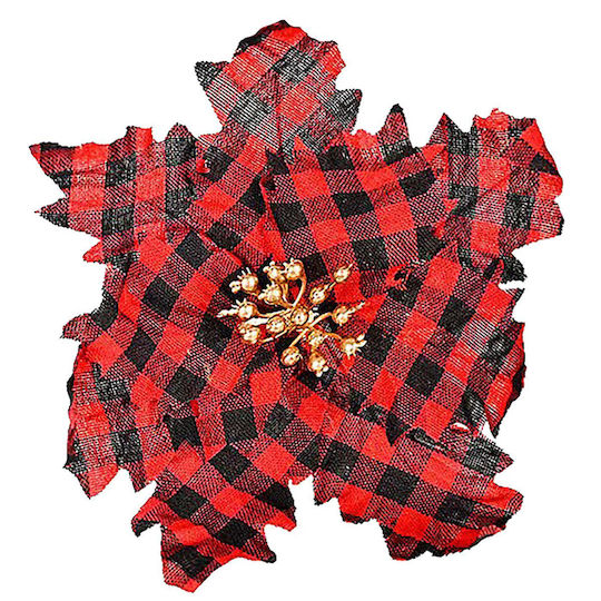 XMASfest Christmas Fabric Decorative Flower 23cm