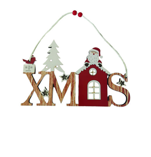 AGC Weihnachtsdekoration Holz Kranz