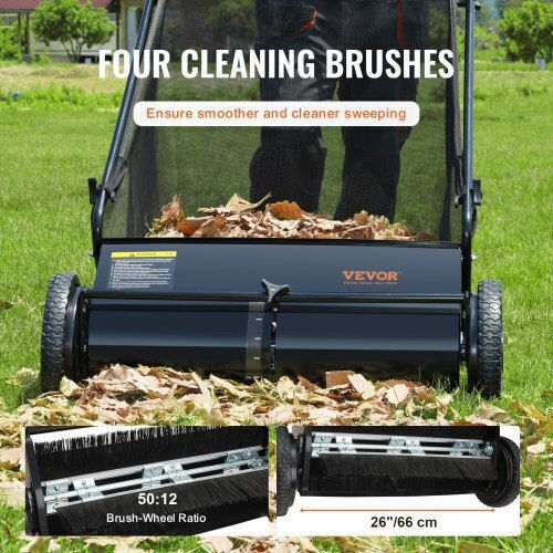 Vevor Aspirator De Iarbă 26" Sac 7 Cu Ft St7cuft26inchtua4v0