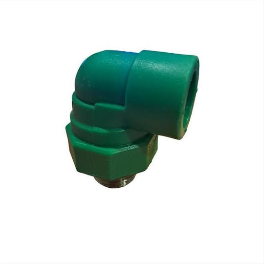 Male Heat Weld Pipe Elbow Fitting Φ20x1/2" Nova