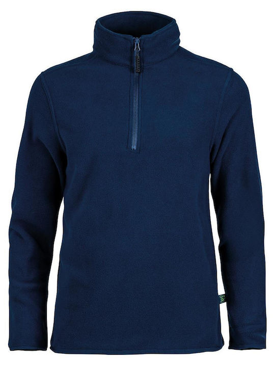Ισοθερμική Recycled Fleece Μπλούζα Thalassa Φερμουάρ Γκρι Σκούρο